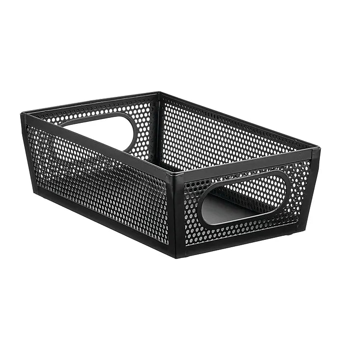 Papelera negra de 10x6x3