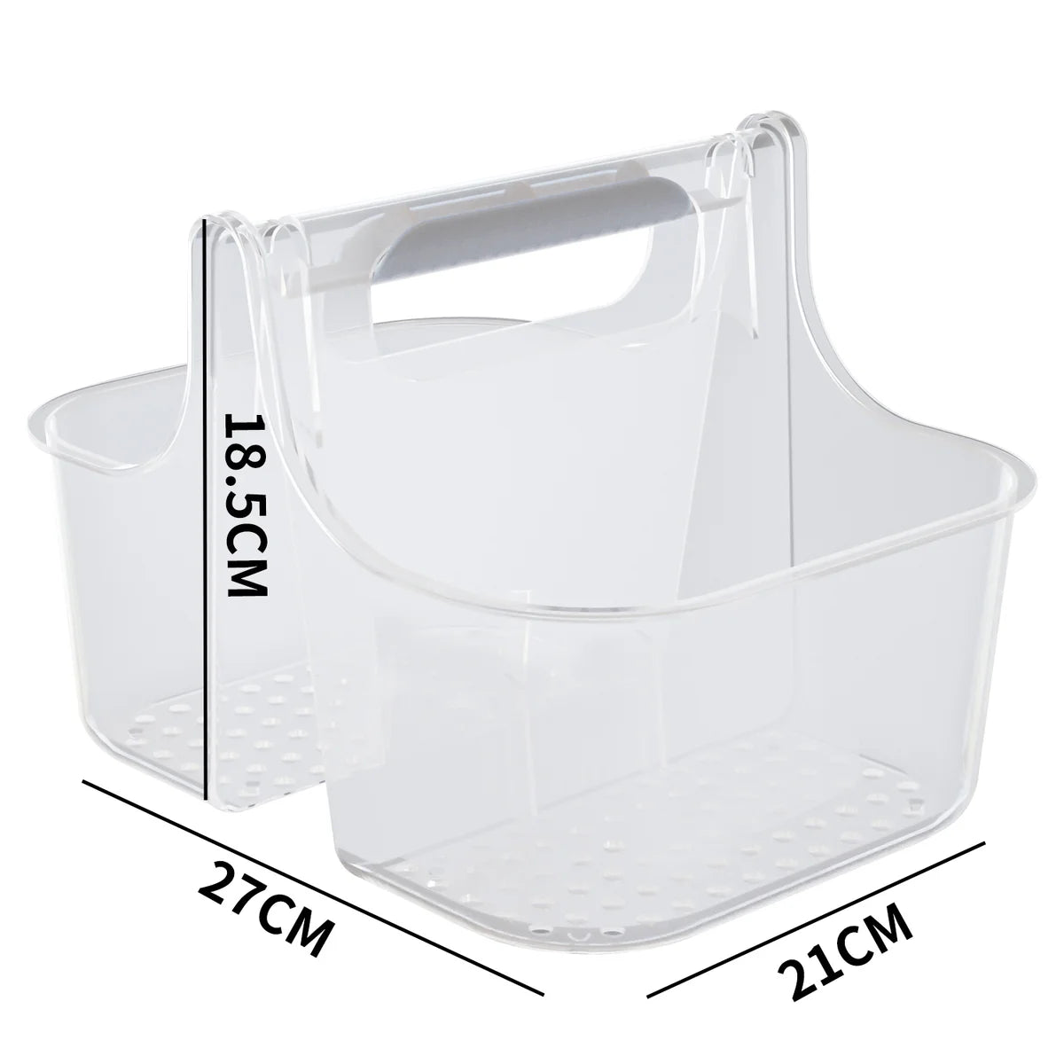 Transparente - Bolsa grande con agarre suave