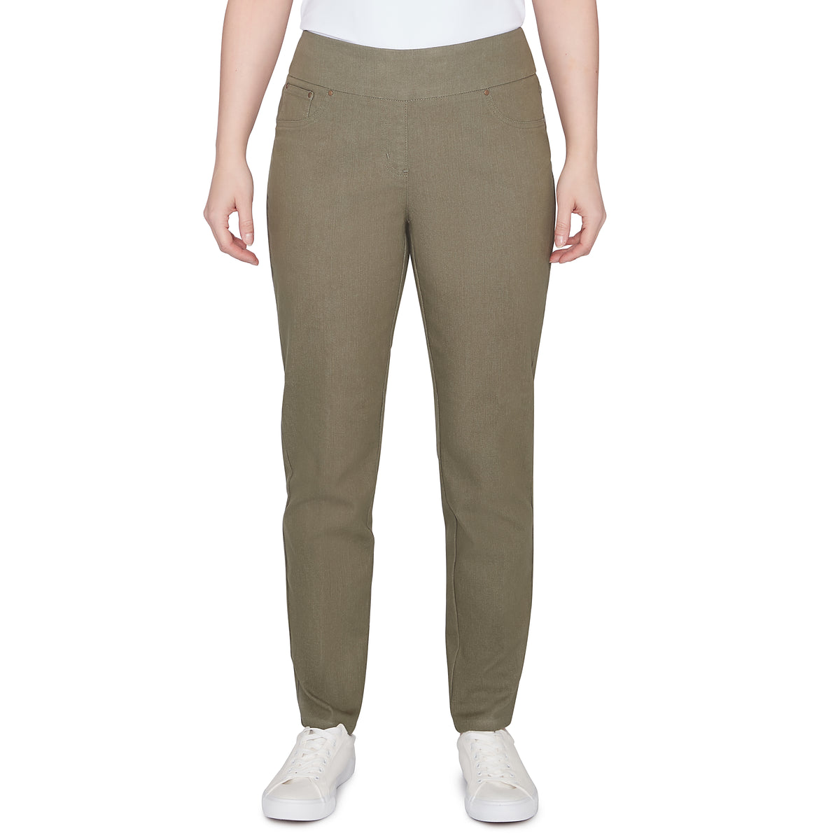 Pantalón de mezclilla de color oliva - Ruby Rd