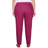 Pantalón Plus Vaquero de Color Burdeos - Ruby Rd