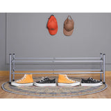 Plateado - Zapatero extensible de 2 niveles