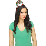 Diadema navideña Gorro verde/rojo
