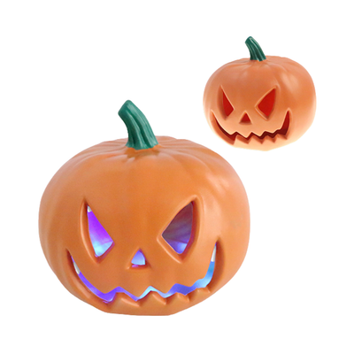 Halloween B/O Col. Changing L/U Light-up Jack-o-Lantern