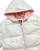 GWP Metallic Grid Puffer Ivory