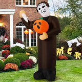 6.2 FT Tall Inflatable Scary Pumpkin Killer