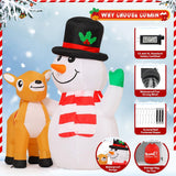 Muñeco de Nieve Hinchable de 1.58m de Alto con Luces LED