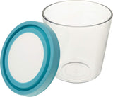 Envase de Vidrio para Alimentos, Alto de 1.65 L, Azul Mineral
