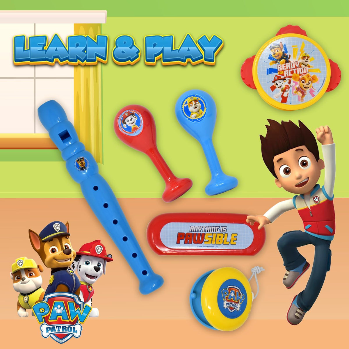 Patrulla Canina: Juego de 6 Instrumentos Musicales