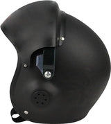 Casco de piloto de caza a reacción negro Deluxe ajustable para adulto