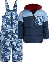 Printed Camo Snowsuit Dark Navy