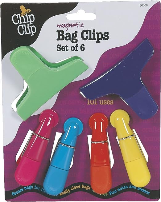 Juego de 6 clips magnéticos para bolsas