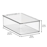Caja de zapatos para armario - Zapatos de tacón de cuña transparentes