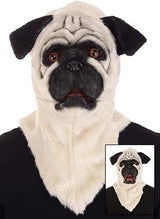 Máscara de pug con boca móvil