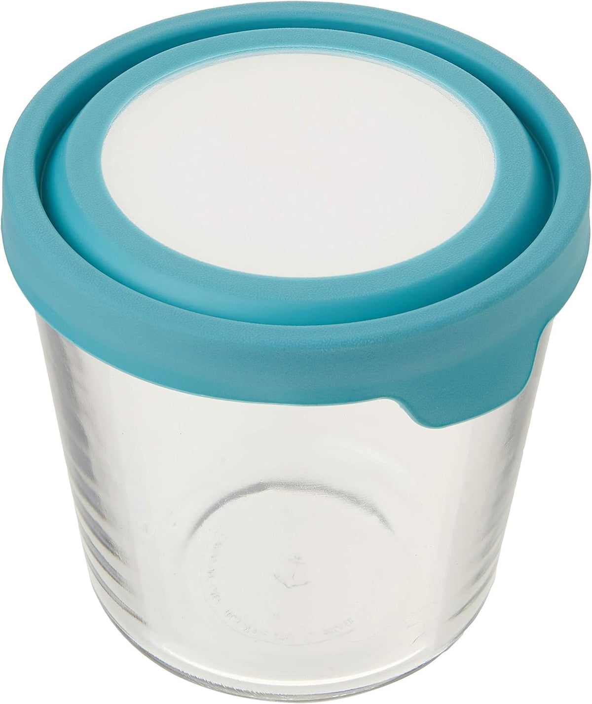 Envase de Vidrio para Alimentos, Alto de 1.65 L, Azul Mineral