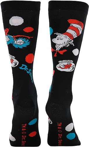 The Cat In The Hat Pattem Socks Adult