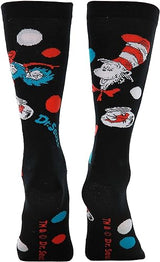 The Cat In The Hat Pattem Socks Adult