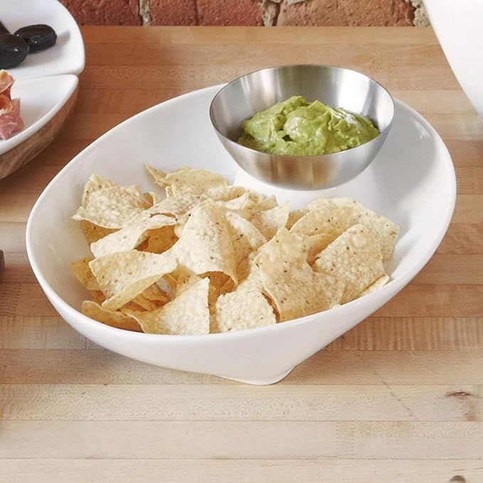 Juego Chipster de patatas fritas y salsa