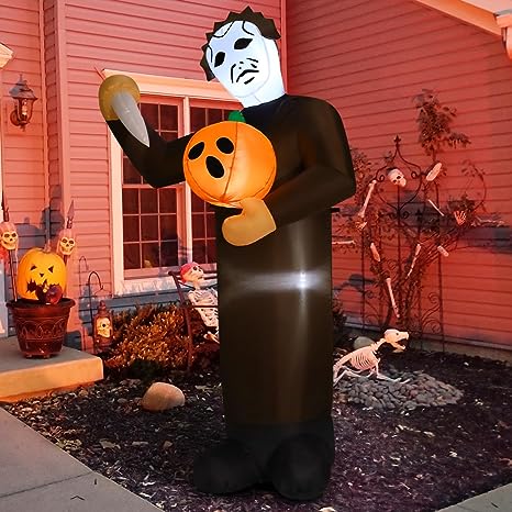 6.2 FT Tall Inflatable Scary Pumpkin Killer