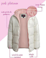 GWP Metallic Grid Puffer Ivory