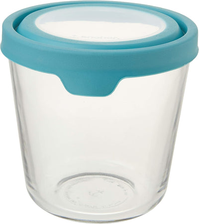 Envase de Vidrio para Alimentos, Alto de 1.65 L, Azul Mineral