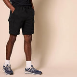 Men's Cargo Fleece Short Black