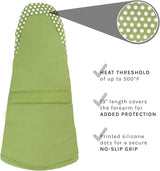 Oven Mitt With Silicone Dots Cactus 13"