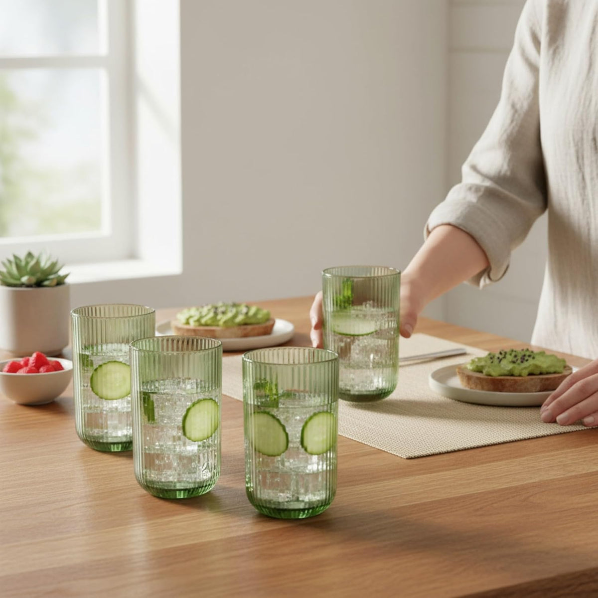 Vaso 6pz 410ml Verde