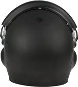 Casco de piloto de caza a reacción negro Deluxe ajustable para adulto