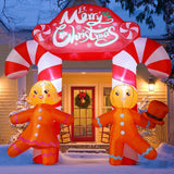 9.6 FT Christmas Inflatables Blow Up Yard Cute Candy Cane Archway