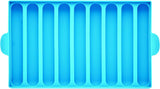 Pro Silicone Ice Cube Trays with Lid, 4-Piece, Blue