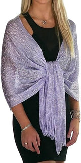 Glitter Lightweight So Soft Shawl Lavanda