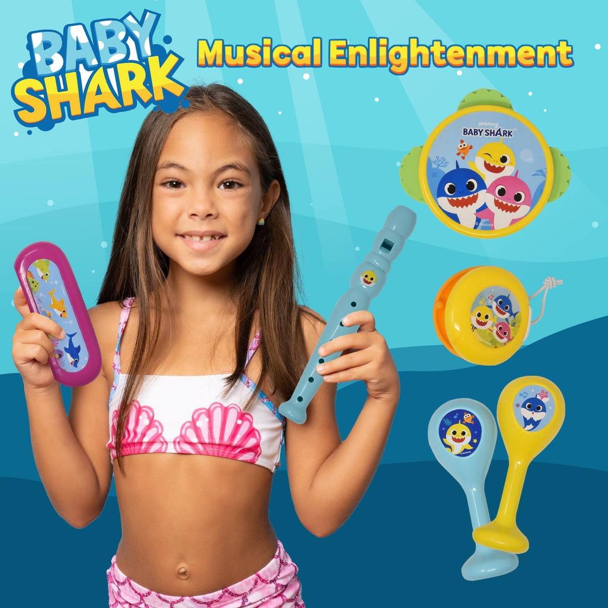 Baby Shark 6 instrumentos musicales