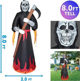 8FT Tall  Inflatable Grim Reaper