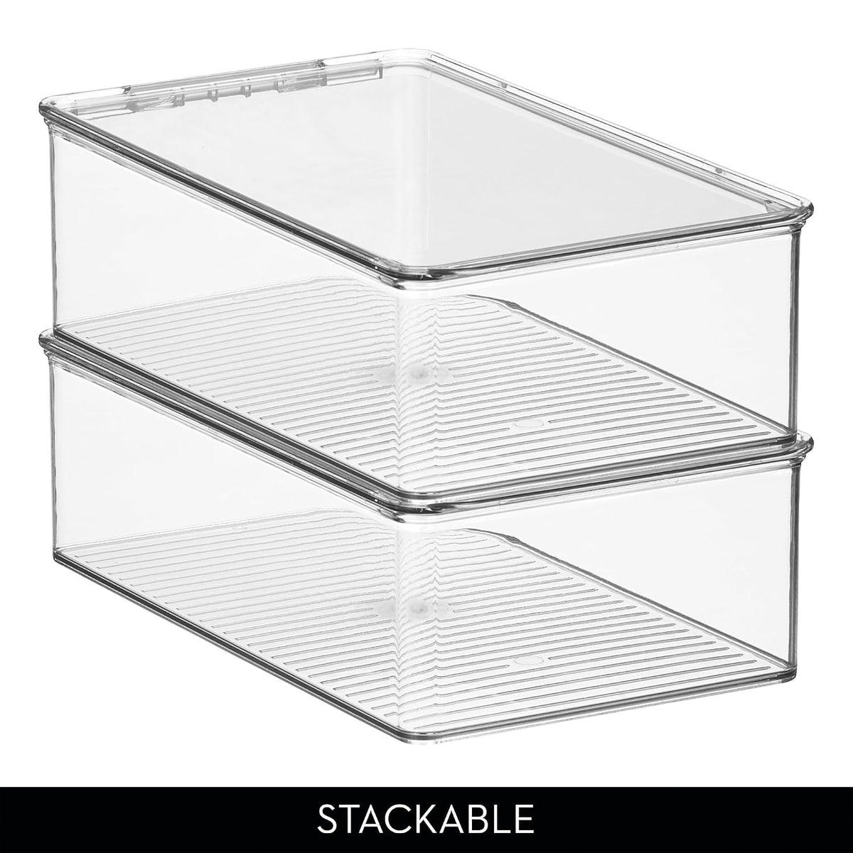 Caja de zapatos para armario - Zapatos de tacón de cuña transparentes