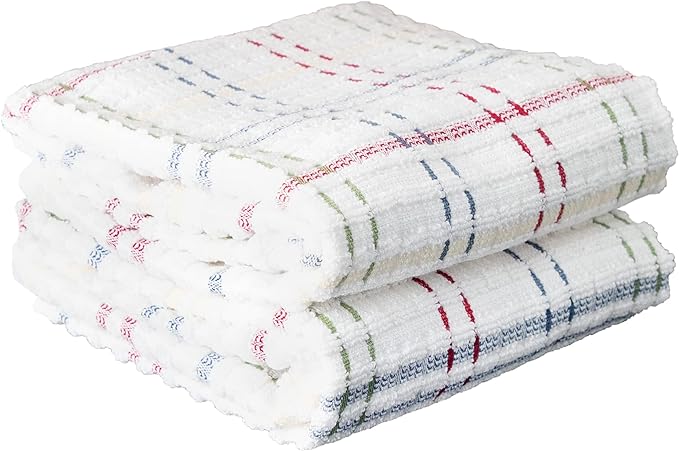 Check Kitchen Towel Paprika 18 x 28