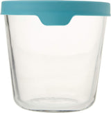 Envase de Vidrio para Alimentos, Alto de 1.65 L, Azul Mineral