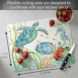 Serenata de vida marina - Alfombrilla flexible de 11.5 x 15