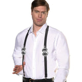 Suspenders With $ Sign Silver