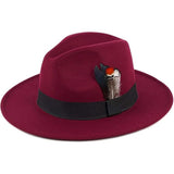 Sombrero de proxeneta de ala ancha - Borgoña