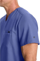 Top escote en V azul celeste