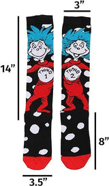 Thing 1 and Thing 2 Knee High Costume Socks