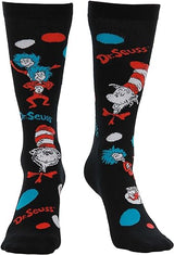 The Cat In The Hat Pattem Socks Adult