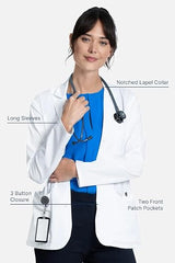 28" Consultation Coat White