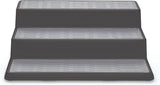 Non-Skid 3-Tier Spice Pantry Kitchen Cabinet Organizer Charcoal