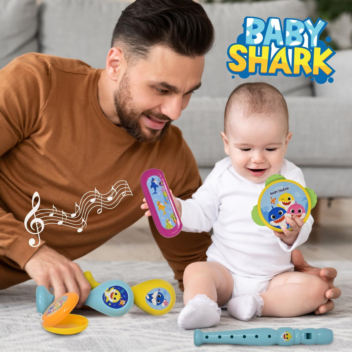 Baby Shark 6 instrumentos musicales