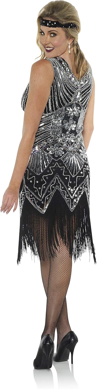 1920's Beaded Flapper Platinum