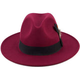 Sombrero de proxeneta de ala ancha - Borgoña