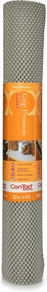 Forro Grueso No Adhesivo para Estantes y Cajones 18" x 120' Gris