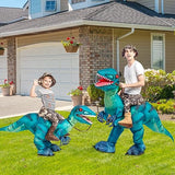 48" Tall Inflatable Dinosaur Rider Costume for Kids