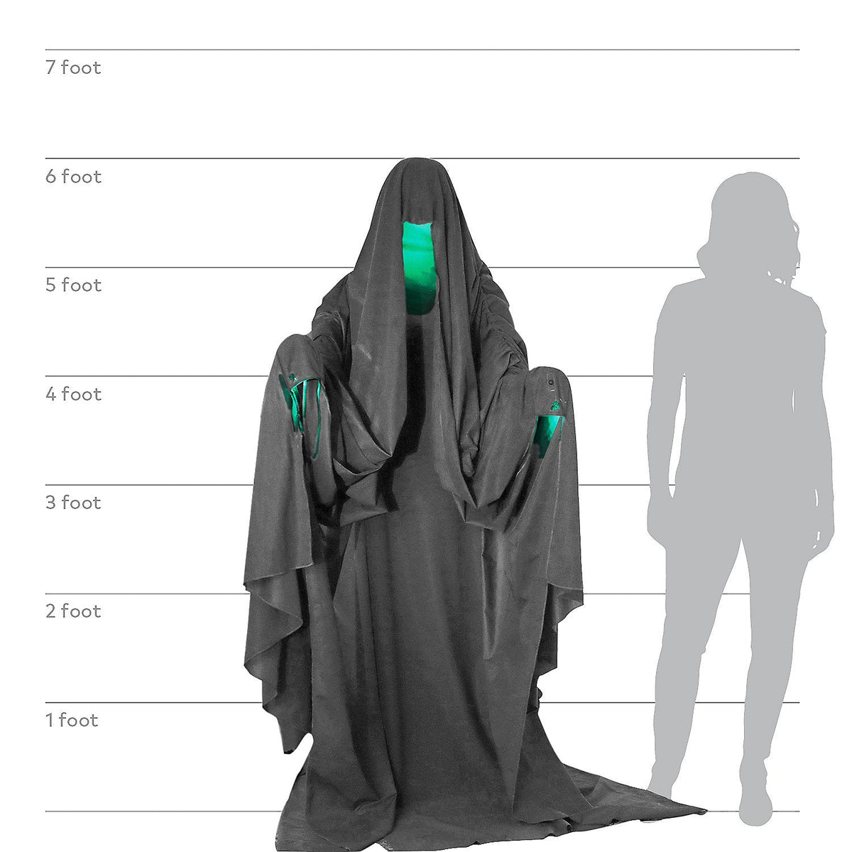 72" Hooded Phantom Animated